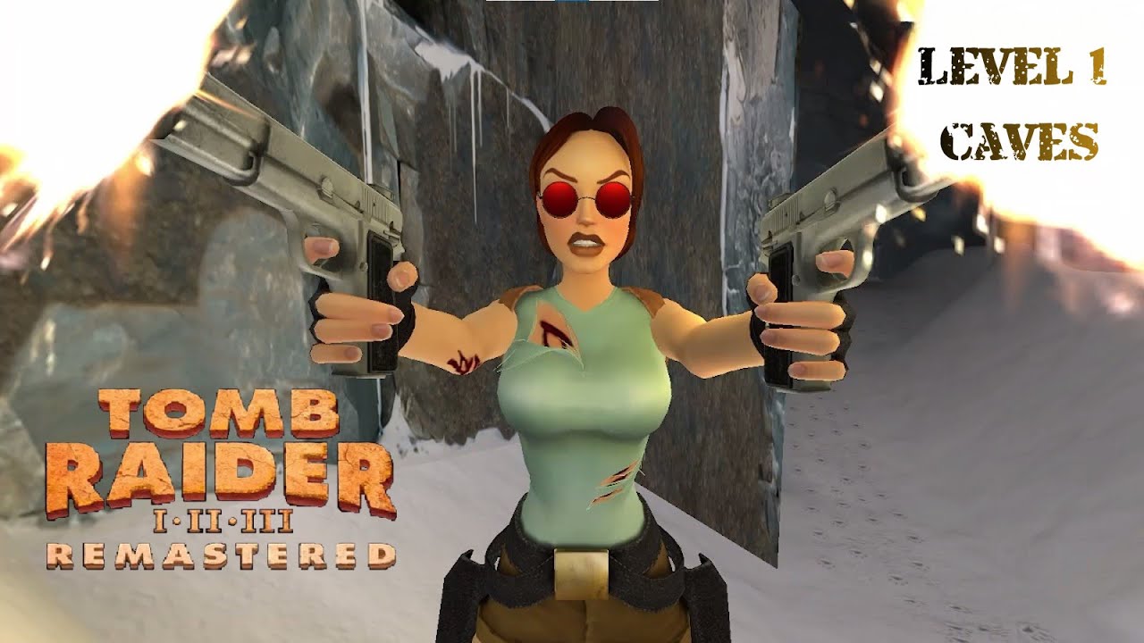 Tomb Raider 1 Remastered - Level 1: Caves, All Secrets & Pickups 100% Walkthrough