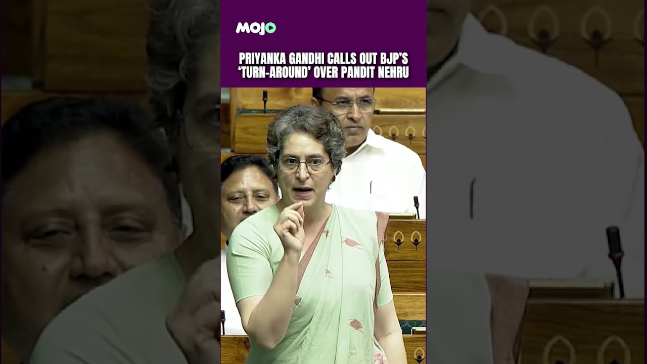 VIRAL | Priyanka Gandhi Calls Out BJP&rsquo;s &lsquo;Turn-Around&rsquo; Over Pandit Nehru And Said This | #viral