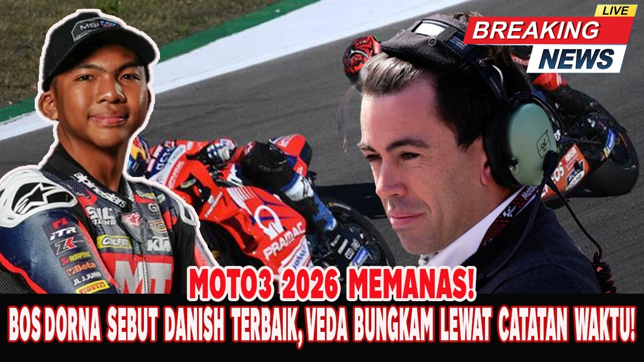 Veda Bikin Hakim Danish Kena Mental?! Selisih Waktu di Tes Moto3 Bikin Geger!