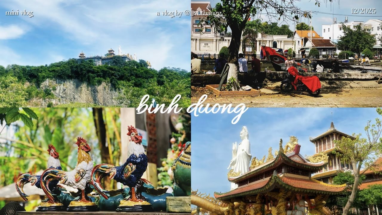 TRAVEL VLOG | Lên chùa trên núi Châu Thới và ghé Vườn Nhà Gốm Lái Thiêu - Bình Dương