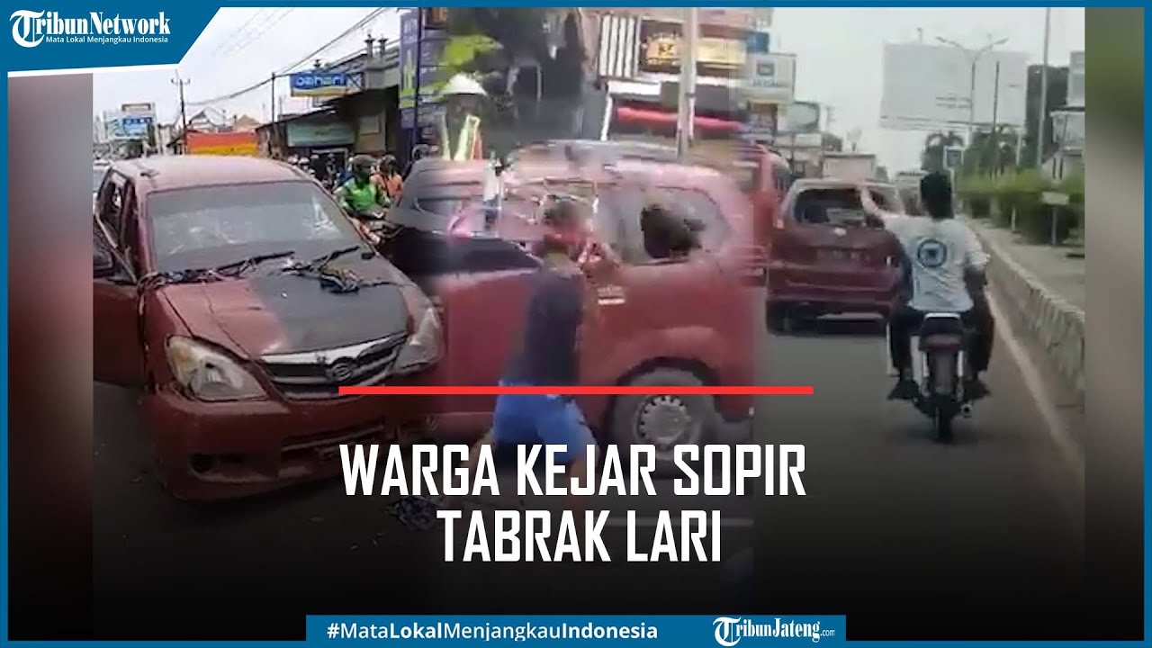 Momen Menegangkan Warga Kejar Sopir Tabrak Lari yang Mabuk
