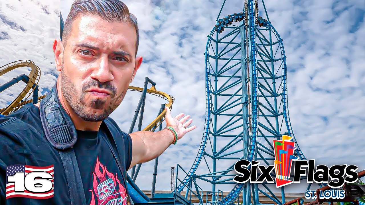 SIX FLAGS ST. LOUIS  🇺🇸 El parque de Atracciones con MÁS MONTAÑAS RUSAS de Missouri
