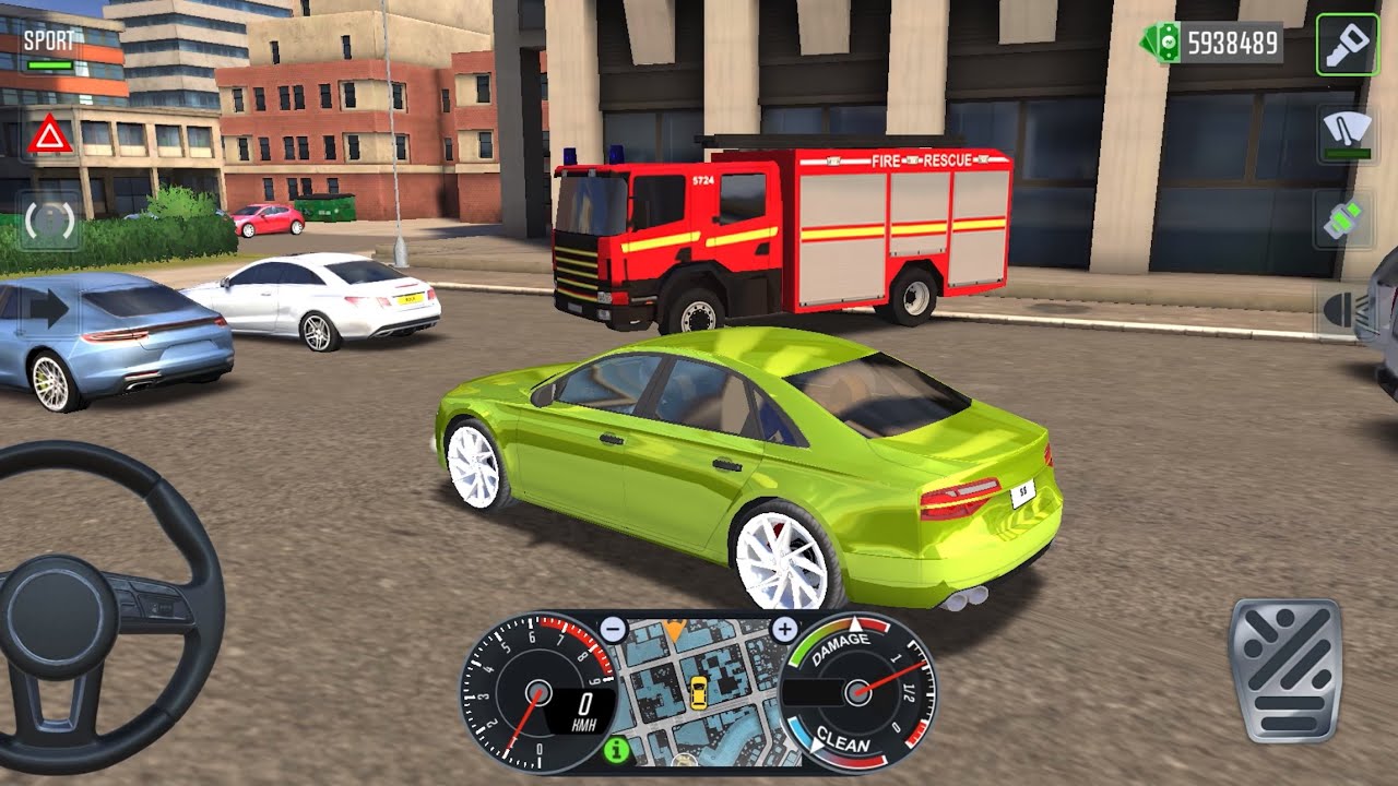AUDI S8 Super Green | Los Angeles | Taxi Car Simulator EVO Mobile Gameplay