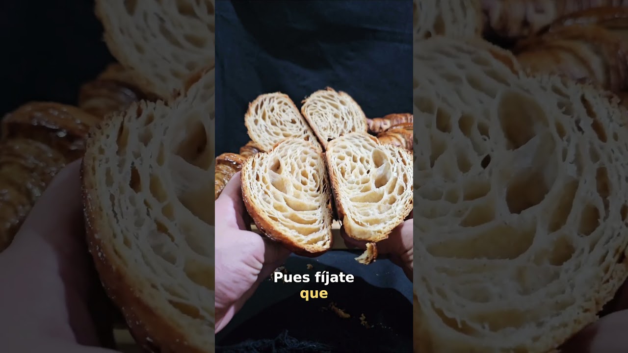 🥐 Un croissant integral con este alveolado… ¿lo creías posible? 😲 #ricardoburgos #croissant