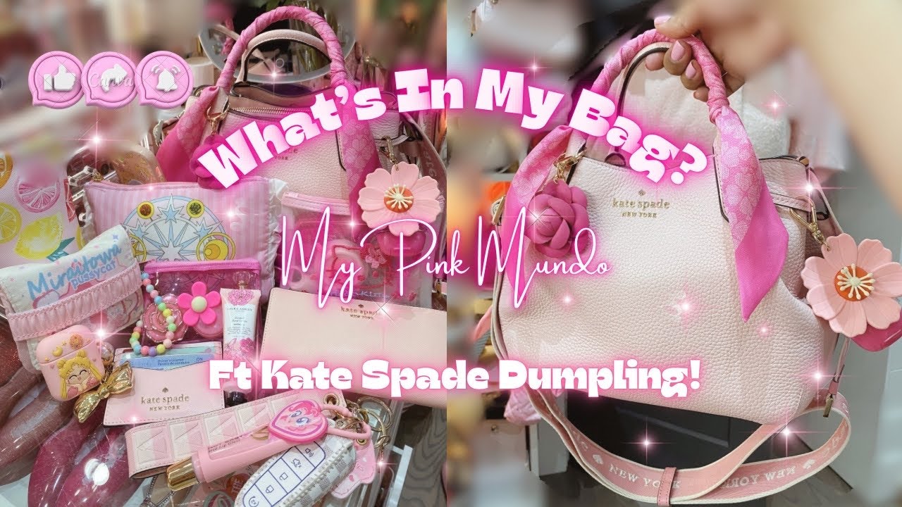 WIMB - WHAT’S IN MY BAG? Ft Kate Spade Dumpling Bag in Chalk Pink