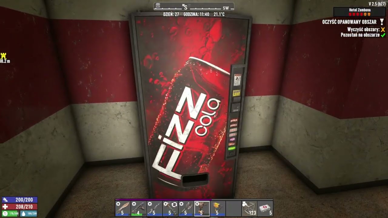 7 Days To Die v2.5 #20 Wieczony wypad do klubu!