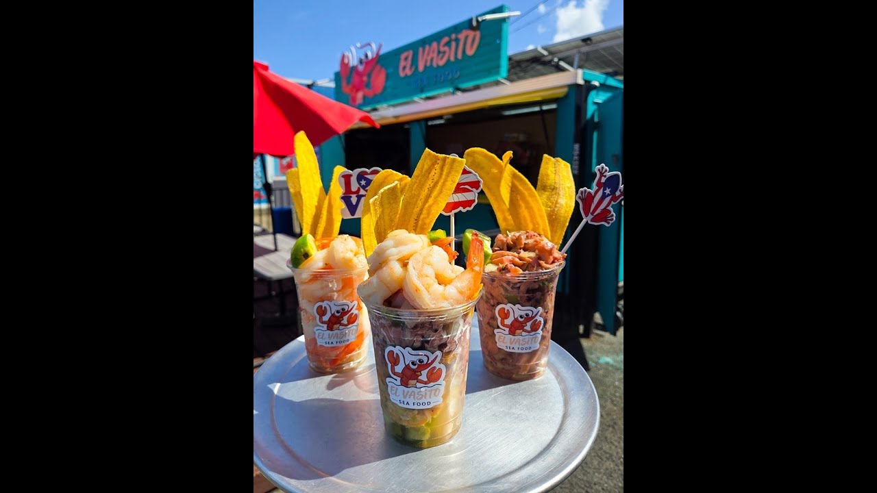 Todo en Vasitos 🥤🦑 12 oz Cargaos de Mariscos Blanditito.. Pulpo.. Carrucho y Camarones Jumbo ❤️🇵🇷 Fr