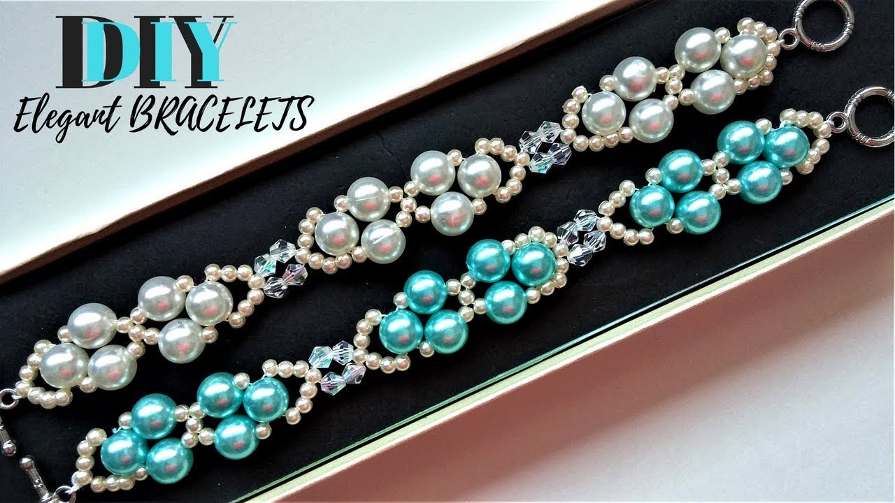 Elegant DIY bracelets. Easy beading tutorial. DIY Gift