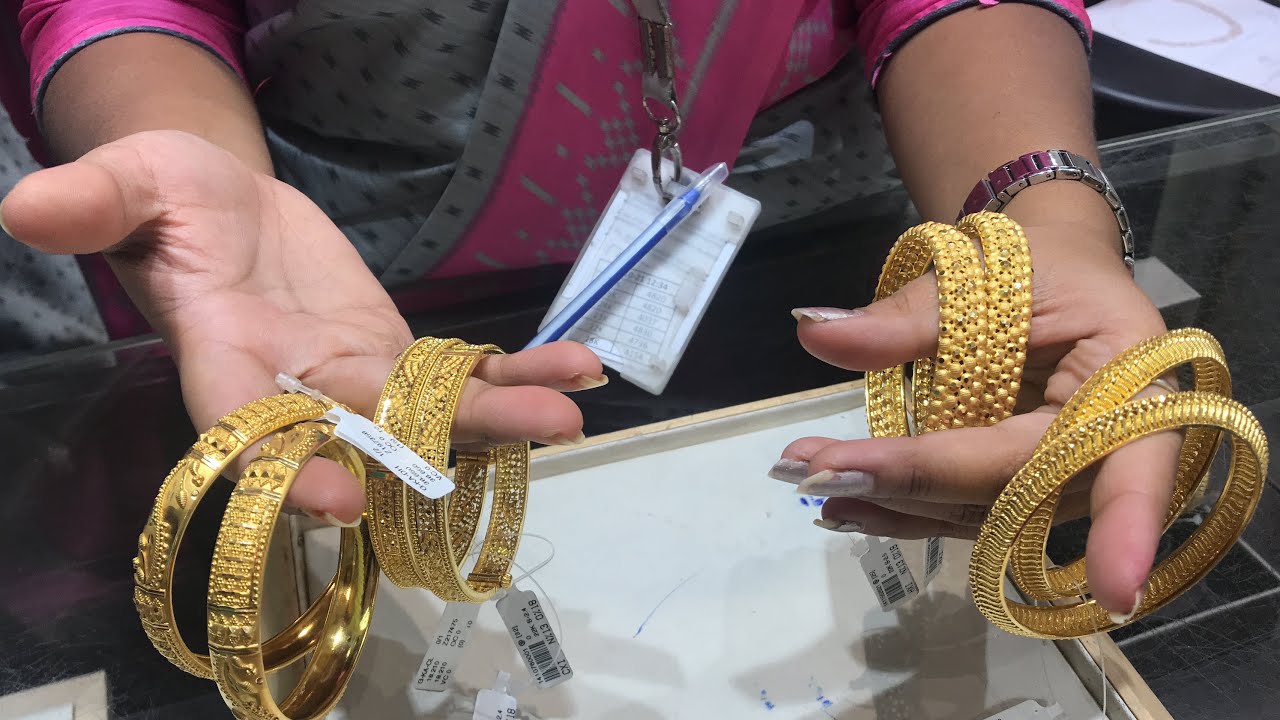 TBZ Gold bangle collection for Dhanteras 2021|Dhanteras 2021Gold bangle designs with weight & price