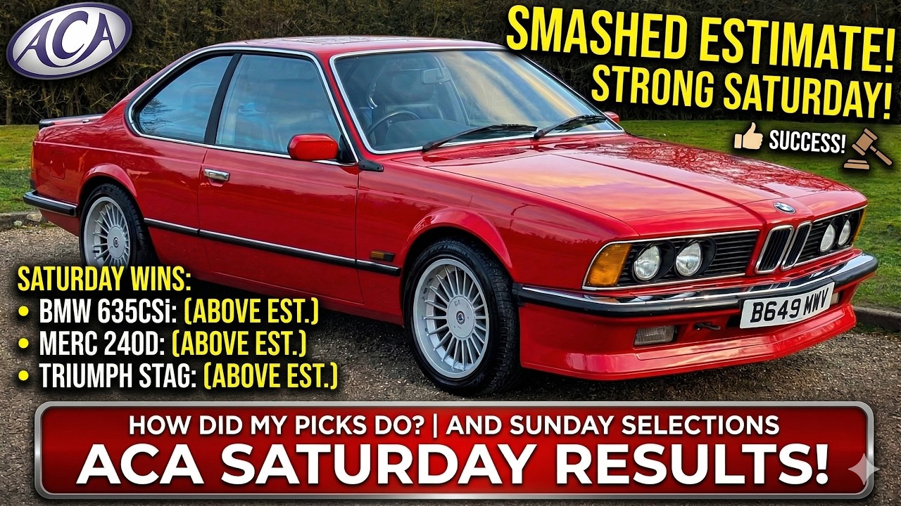 Anglia Classic Car Auctions ma MOCNY DZIEŃ W SOBOTĘ! (Wyniki sprzedaży + Moje typy na niedzielę)