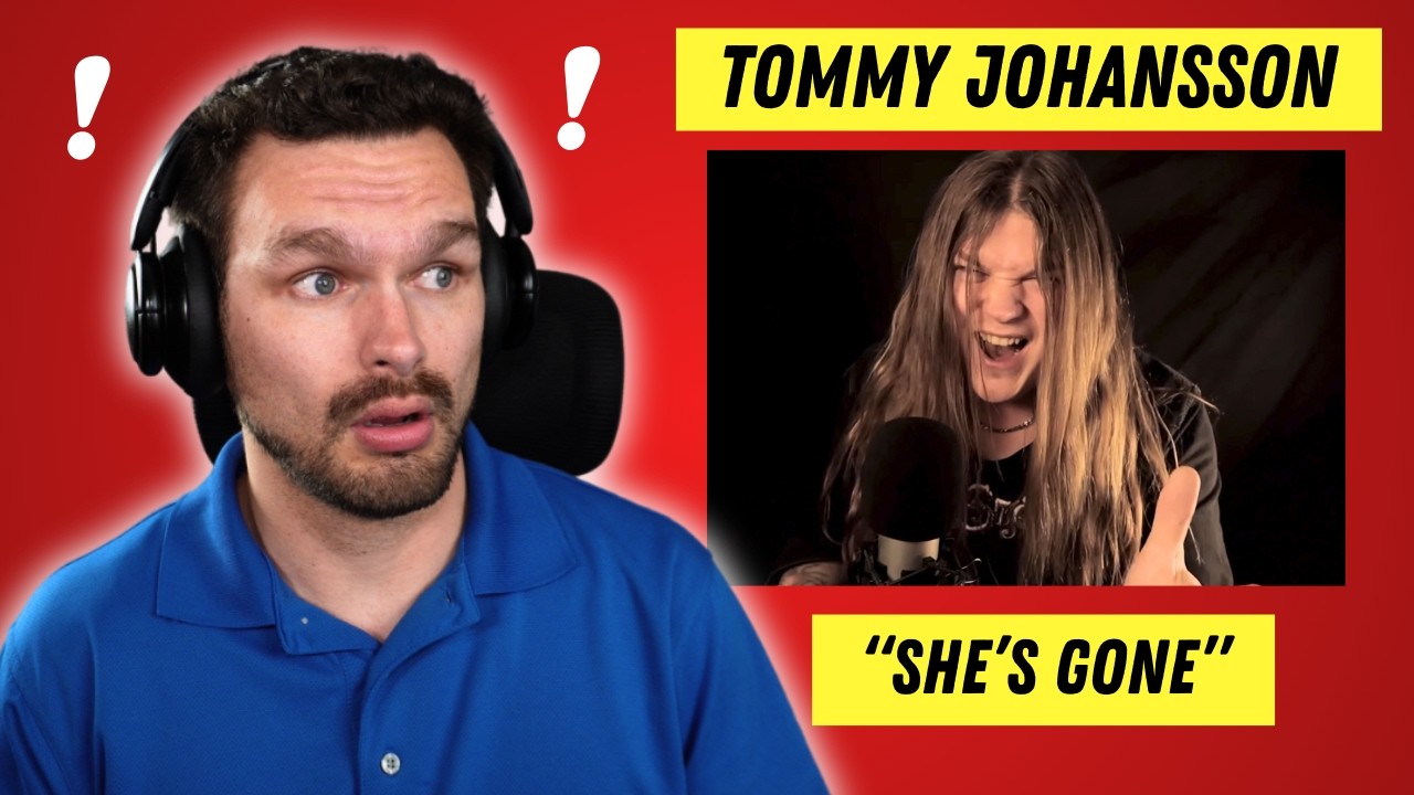 Singer Reacts to 'She's Gone' By Tommy Johansson (Cover)