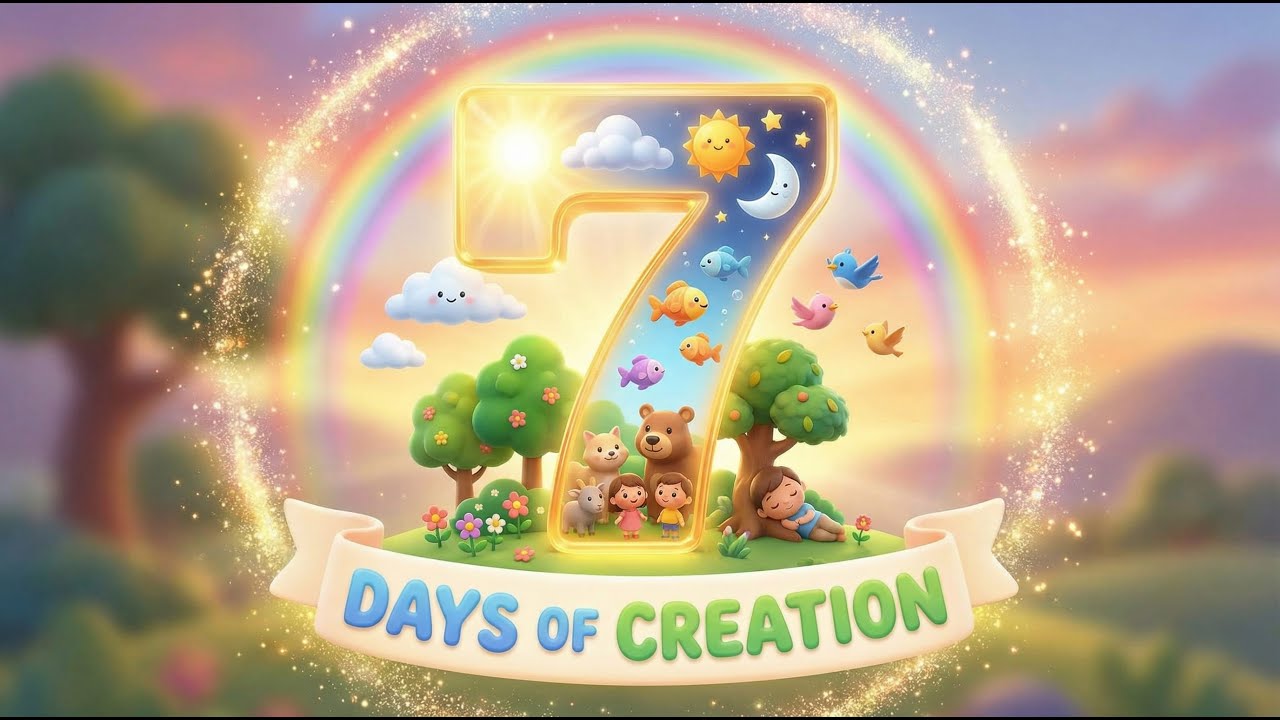 The Creation Story for Kids - All 7 Days! 🌍✨ Bible Animation for Toddlers & Preschoolers