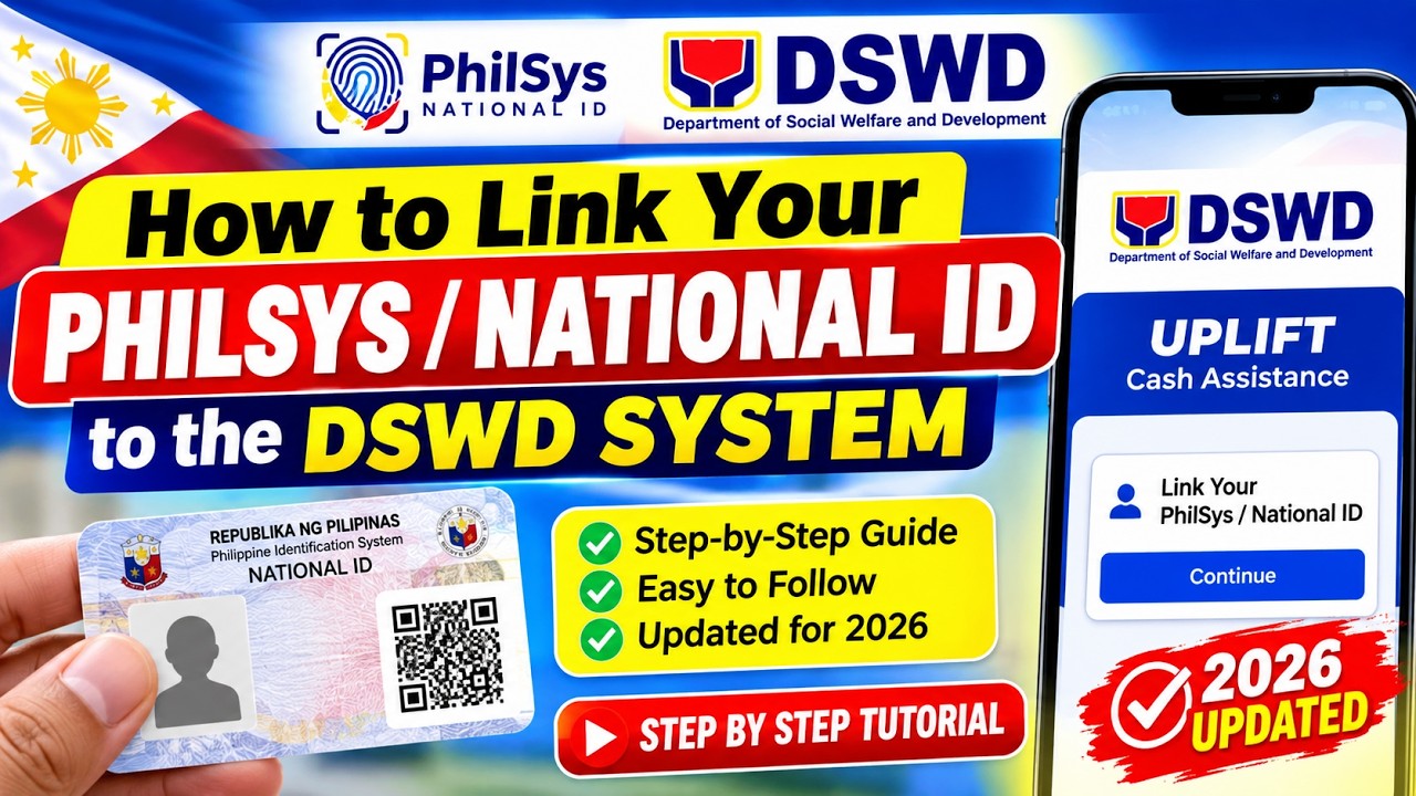 Paano I-Link ang National ID sa DSWD System | PHILSYS 2026