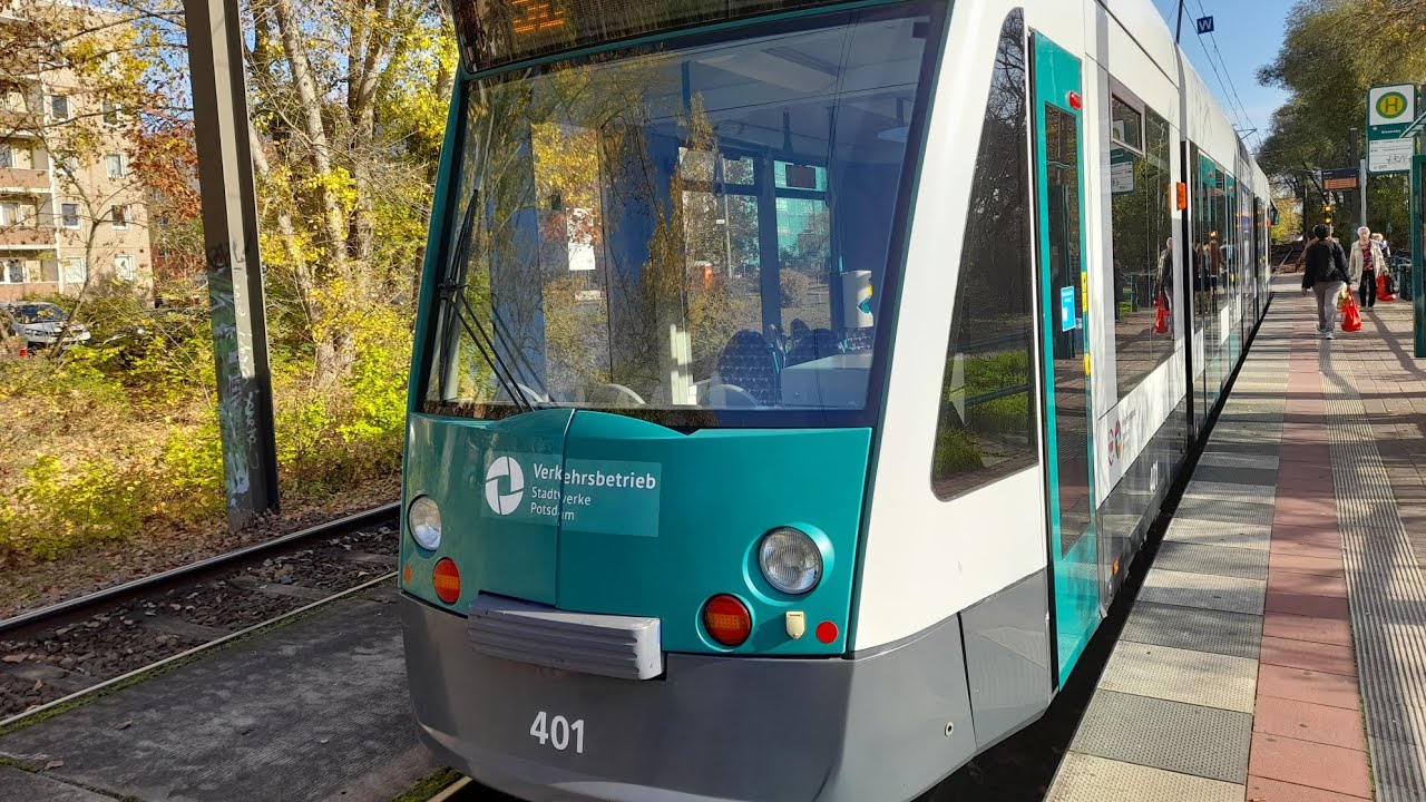 Mitfahrt in der 92 von Kirschallee bis Bisamkiez im Combino 401