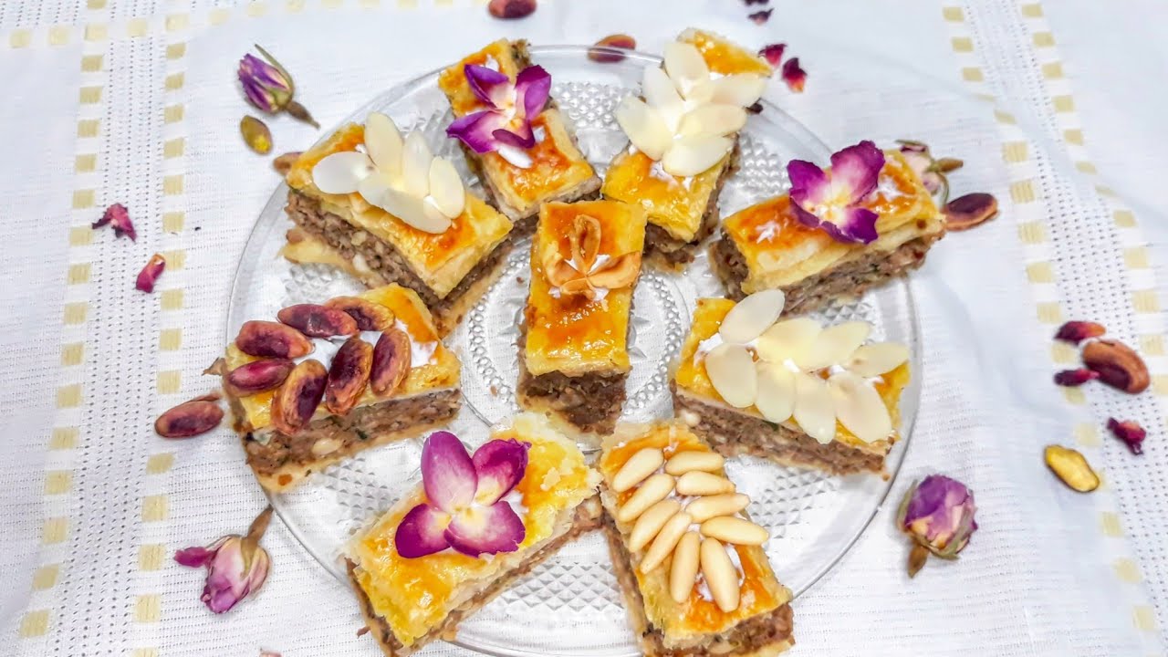 بقلاوة تونسية مالحة برستيج باللحم المفروم والمكسرات طريقة تقليدية رقم 1 /Baklawa salèe