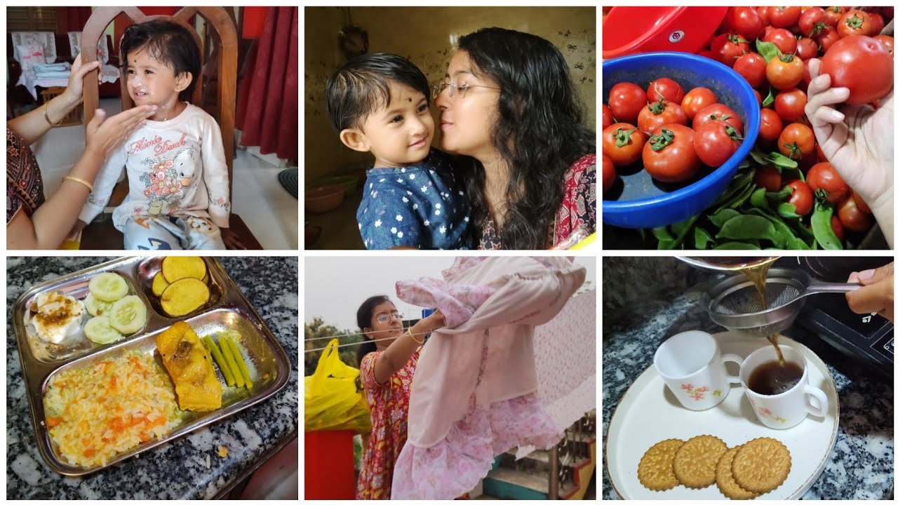 Lunch ideas for toddlers | মিষ্টিকে প্রথমবার নিয়ে গেলাম মন্দিরে পুজো দিতে | সপ্তাহের বাজার করলাম
