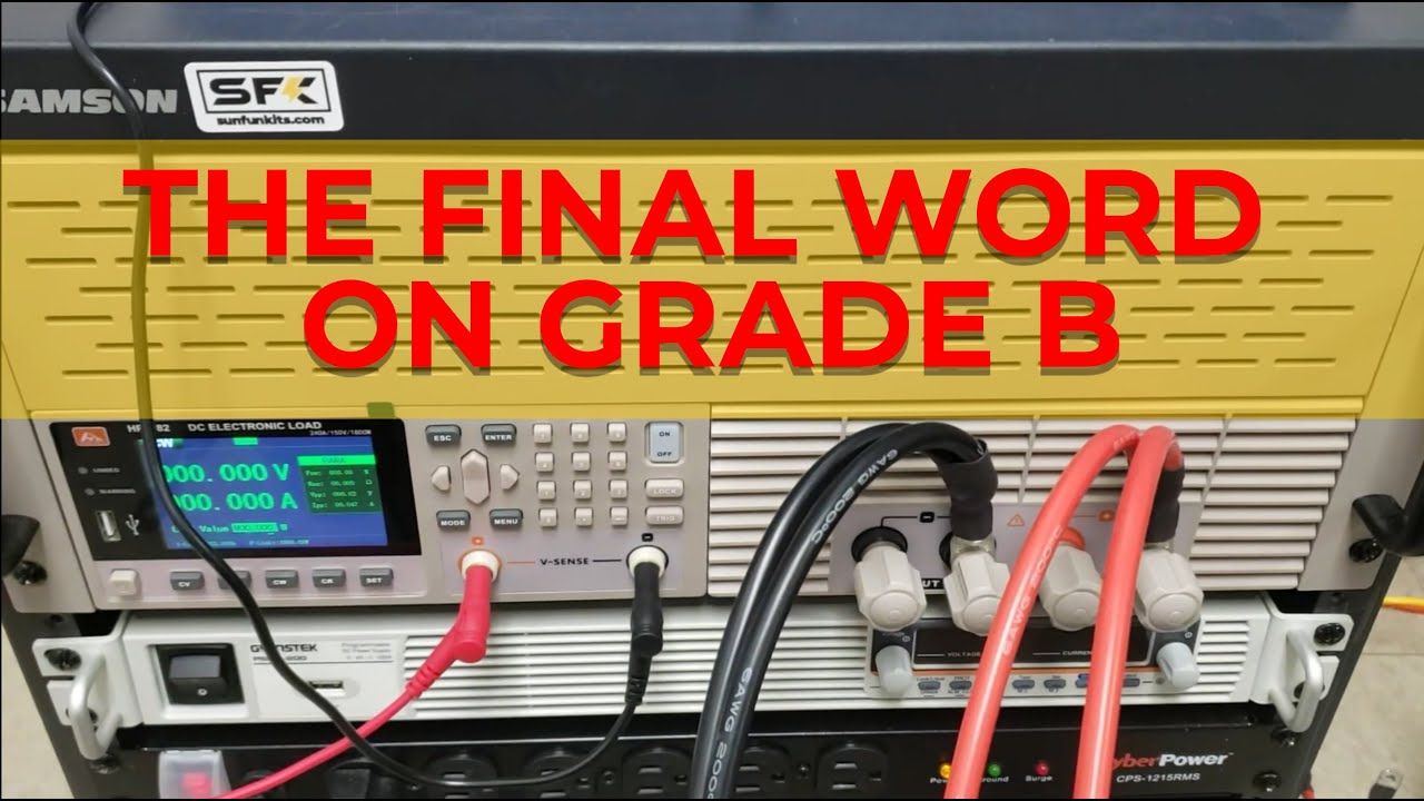 The Final Word On Grade B  - Lifepo4 cells Grade A vs Grade B - SFK