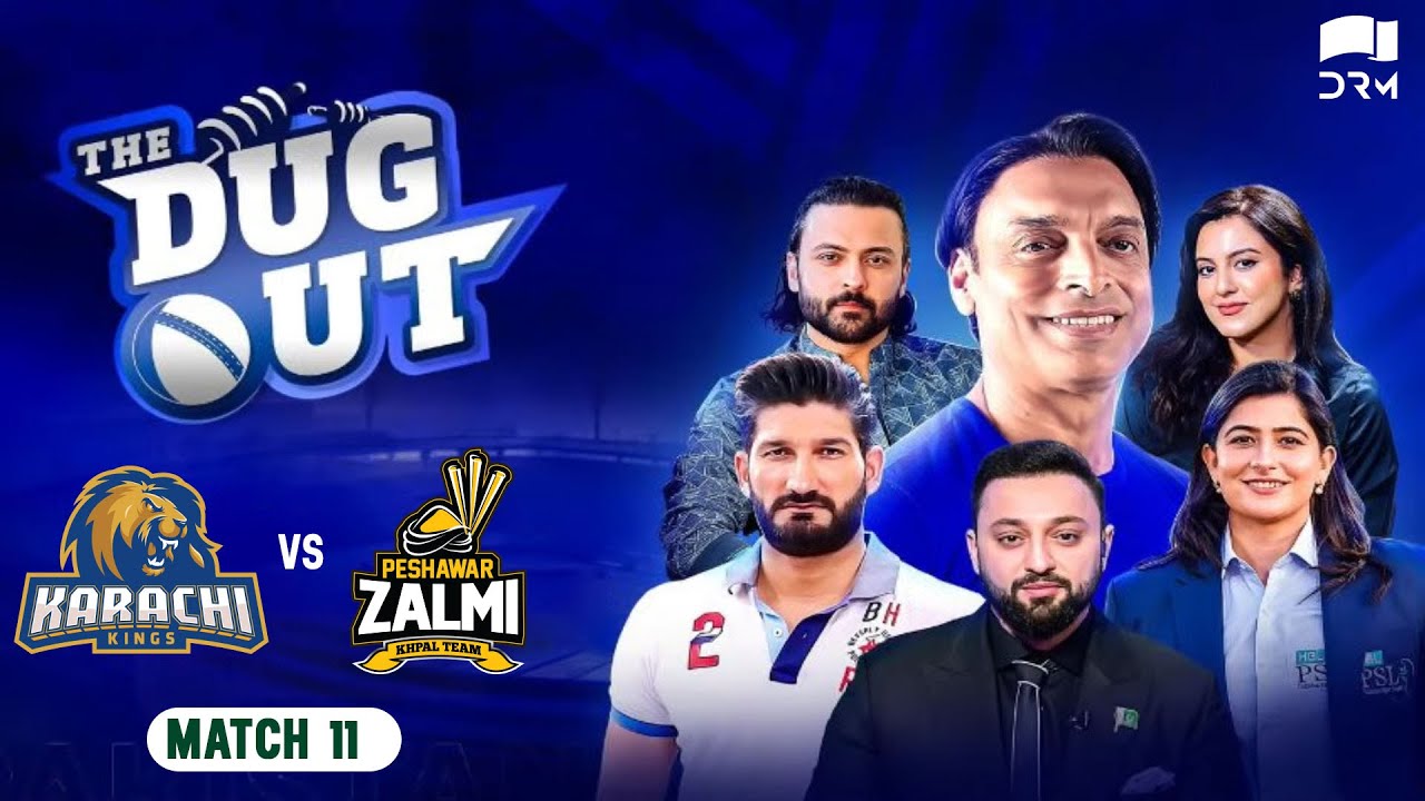 Karachi Kings vs Peshawar Zalmi | Match 11 | The DugOut | 2A1U
