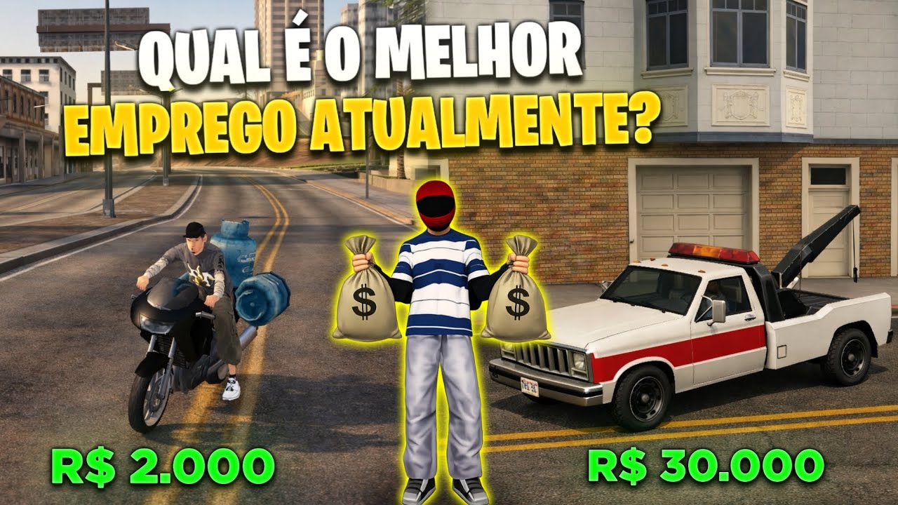 TOP 7 MELHORES EMPREGOS PARA GANHAR MUITO DINHEIRO NO BRASIL ROLEPLAY ( COCÔ )