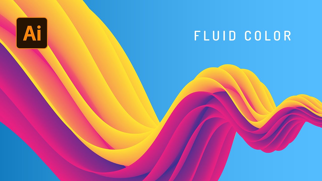 Как быстро и просто создать абстрактный фон с жидкими цветами в Adobe Illustrator