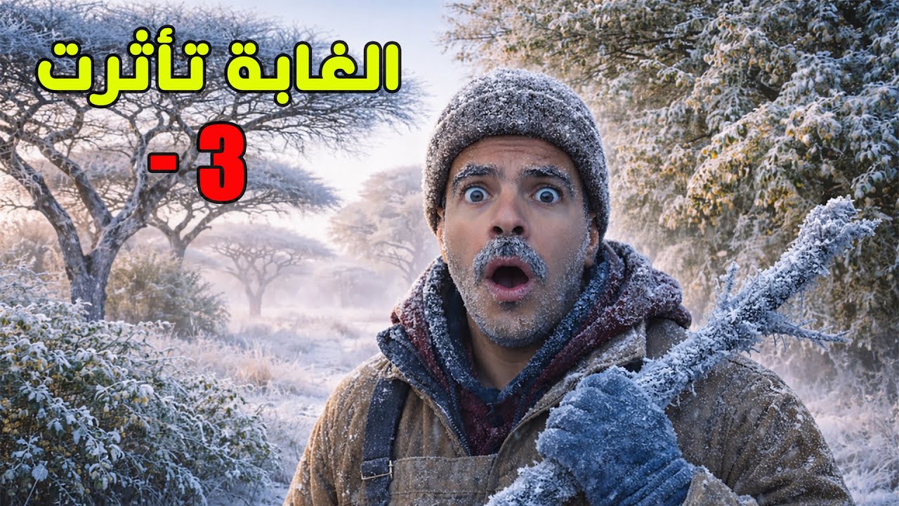 استنفار كل معداتي لإنقاذ الغابة من الصقيع 💔❄