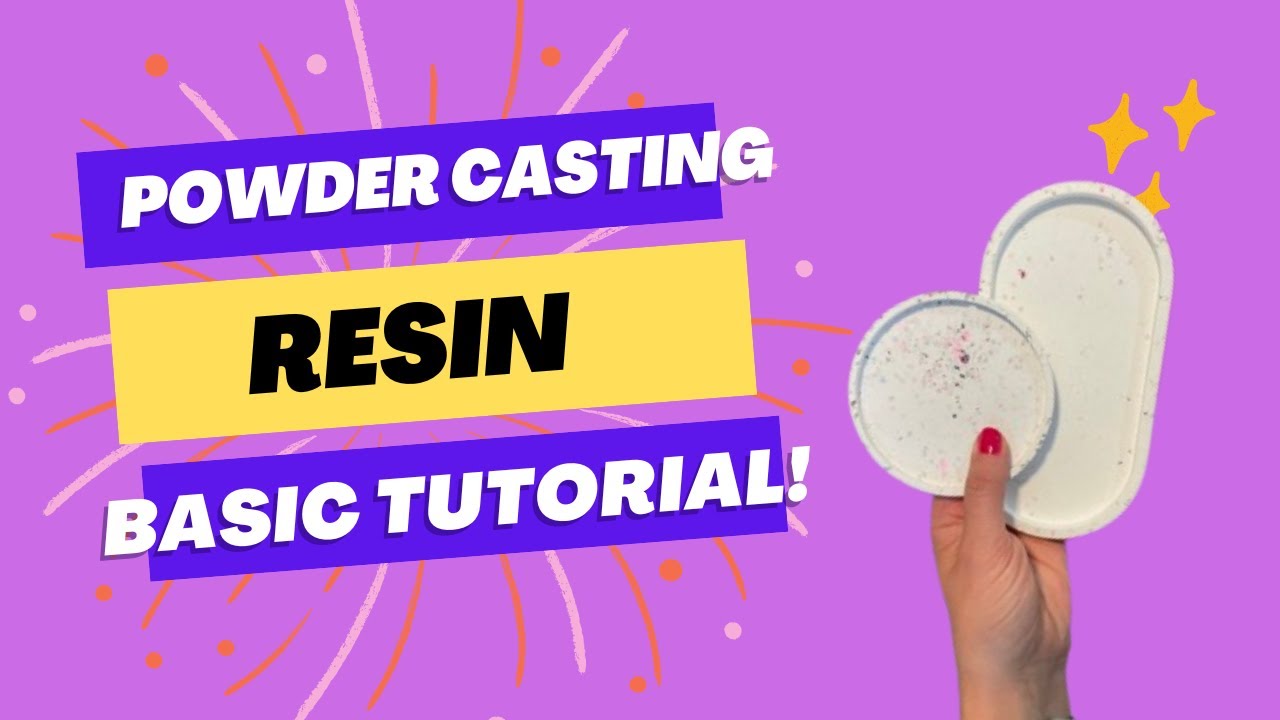 Powder Resin Tutorial for BEGINNERS! Trinket/jewelry dish DIY