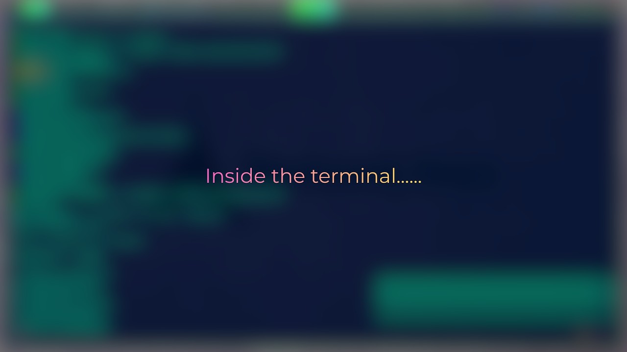 Inside the terminal ep 1