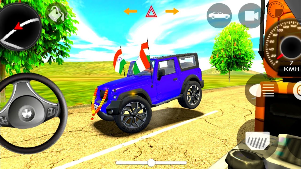 Modified Mahindra Thar 😡 | Blue 💙 Thar Indian Cars Games |(Gadi Wala Game)Car Game Android Gameplay