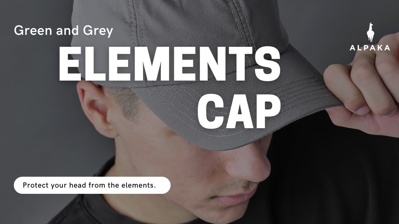 Elements Cap (Green & Grey) by ALPAKA #alpakagear #keepmovingforward #cap