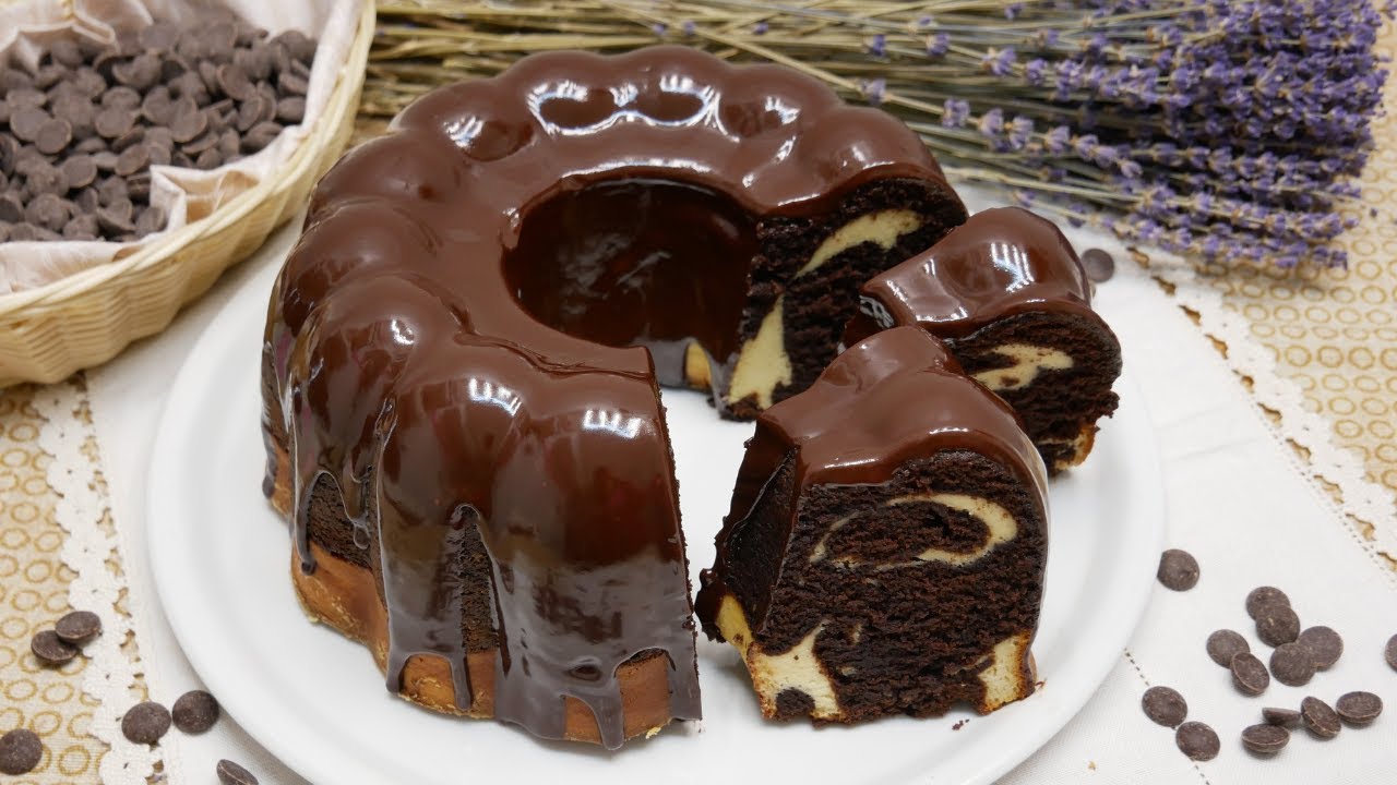 Esto está de auténtica locura: BUNDT CAKE DE CHOCOLATE Y PASTEL DE QUESO / / El Rincón de Belén