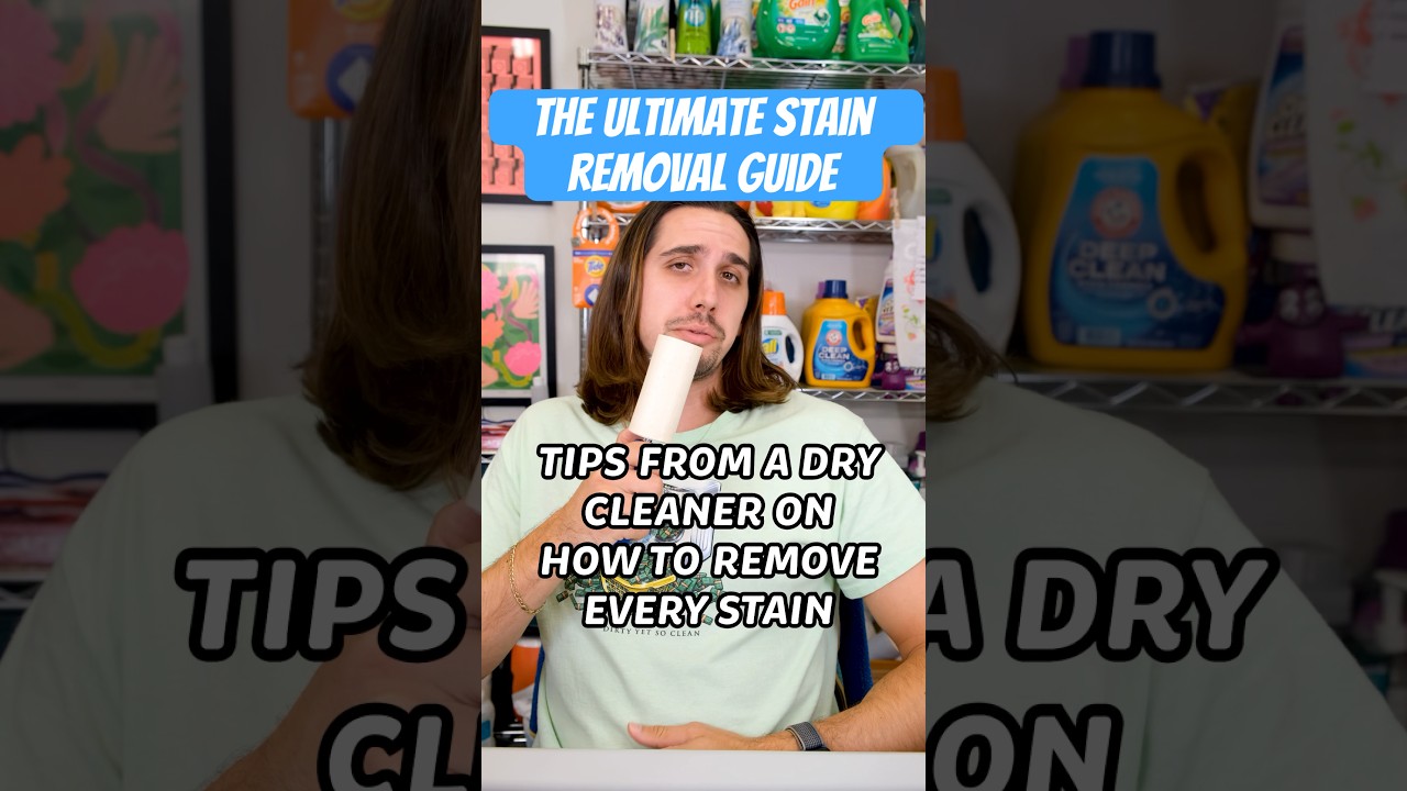 How To Remove Every Stain - Tips From A Dry Cleaner #laundry