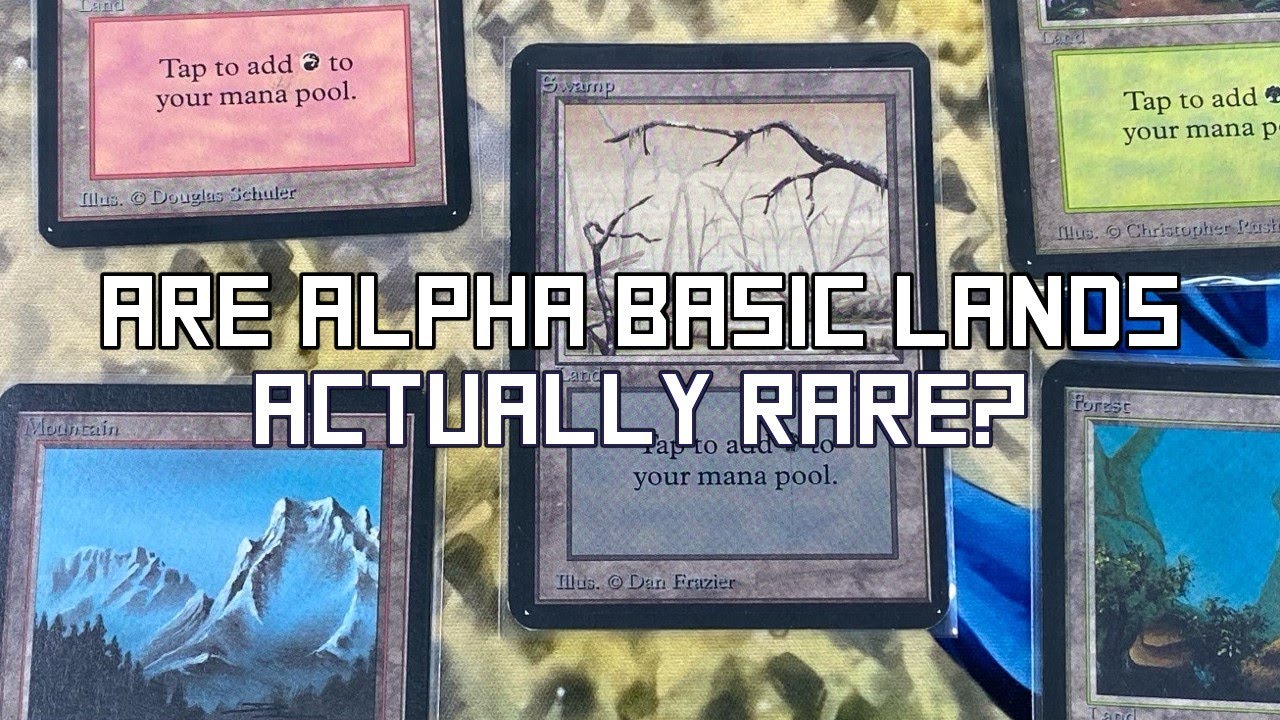 Are Alpha Basic Lands Actually Rare?