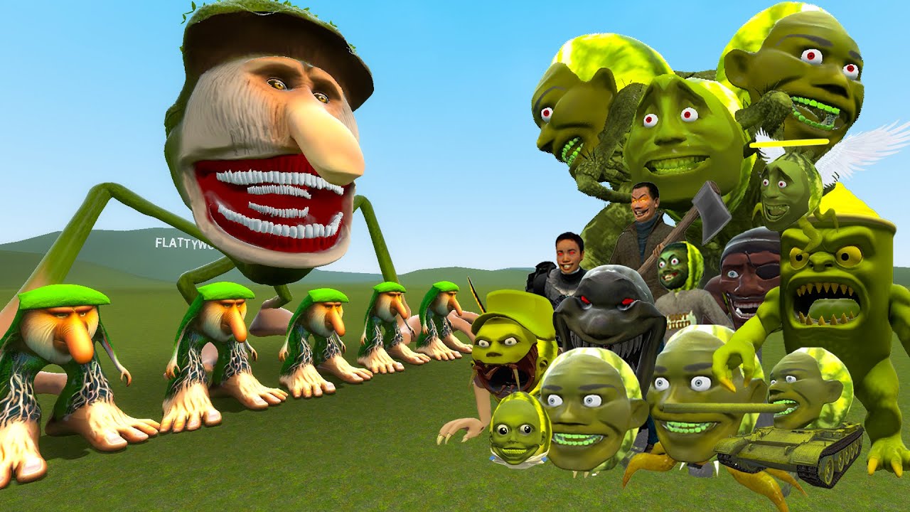 NEW BRR BRR PATAPIM TAPES VS ALL LIN GANG MELON FAMILY MONSTERS In Garry's Mod!