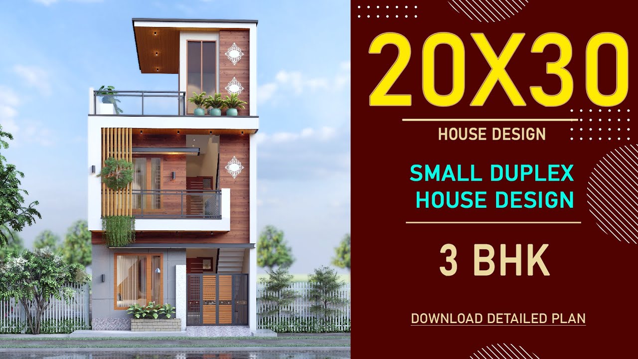 20x30 House Plan | 600 Square feet | 3 BHK | 20*30 House Design 3D | 20by30 House Plan