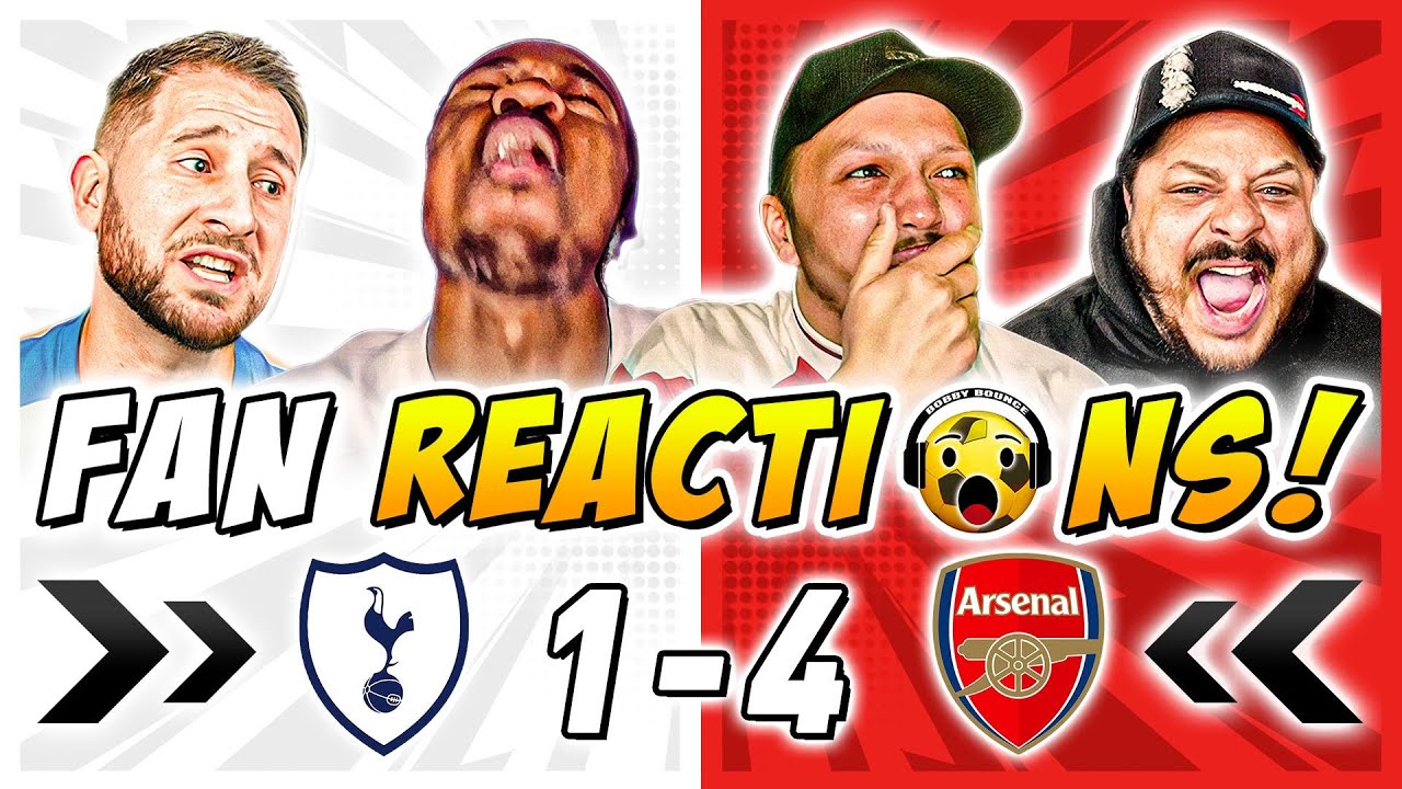 Spurs & Arsenal Fans Reactions to Tottenham 1-4 Arsenal | Premier League Fan Reactions