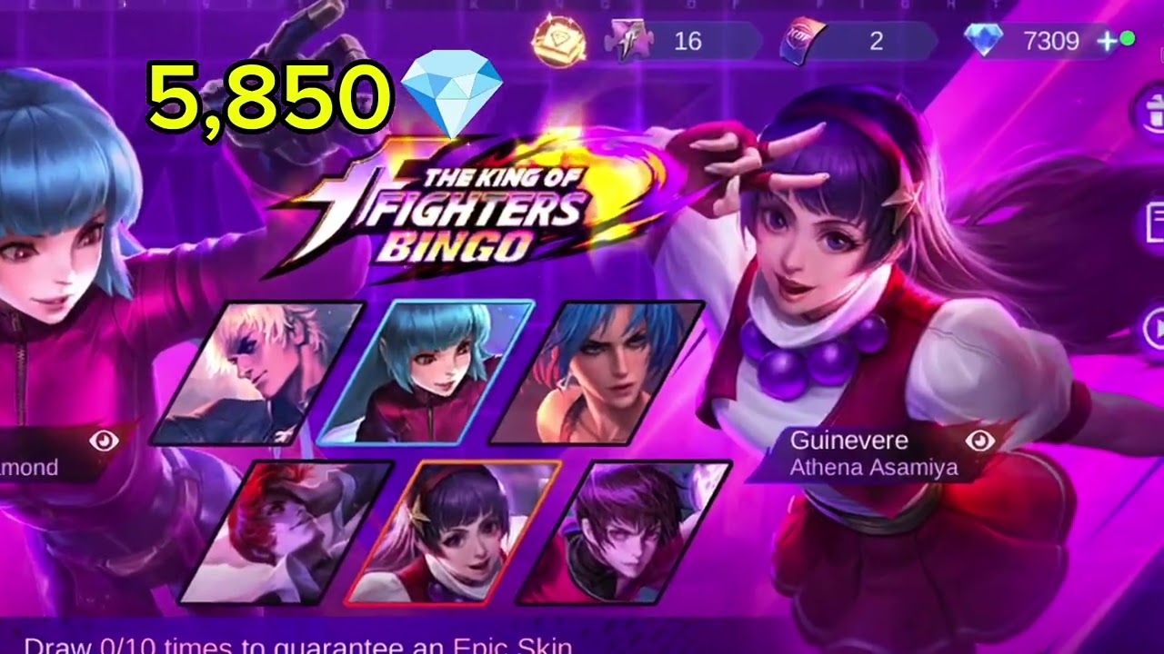 Kinuha ko lahat ng KOF skin at mega collector 1 narin ako 🫵🤩 #MLBBGoldenMonth #MLBBCreator