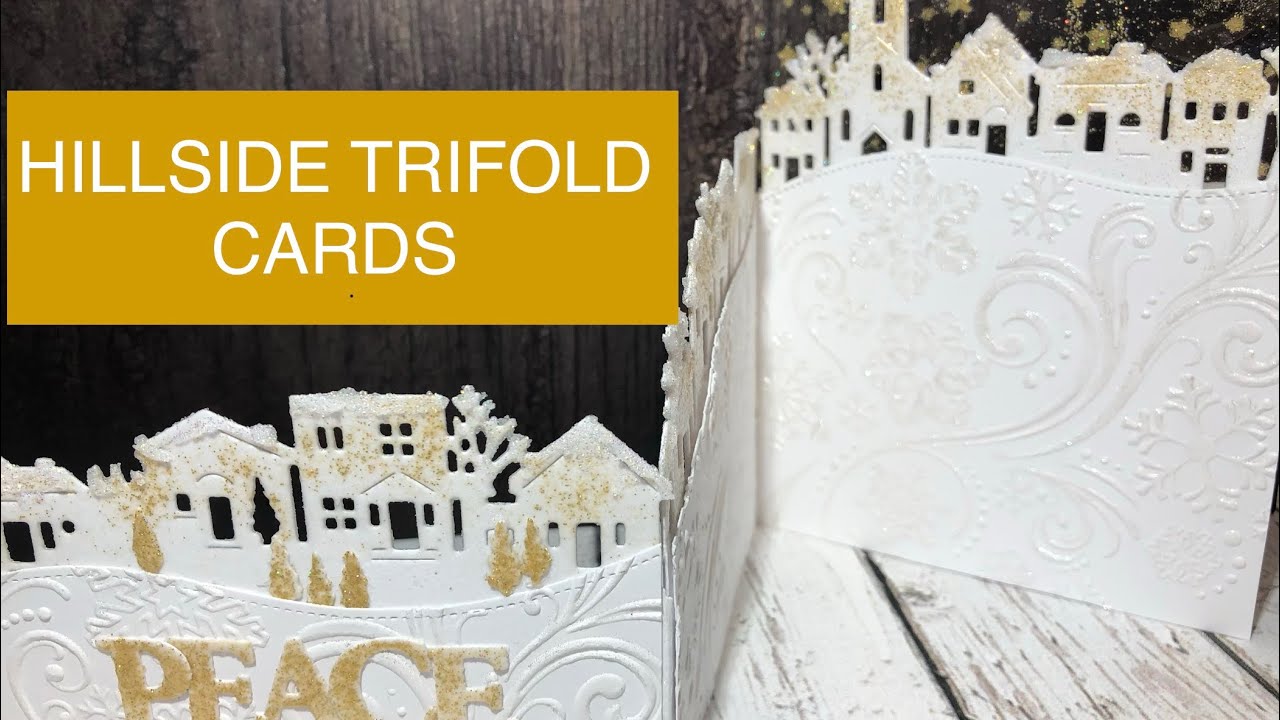 How to Make A HILLSIDE TRIFOLD Card