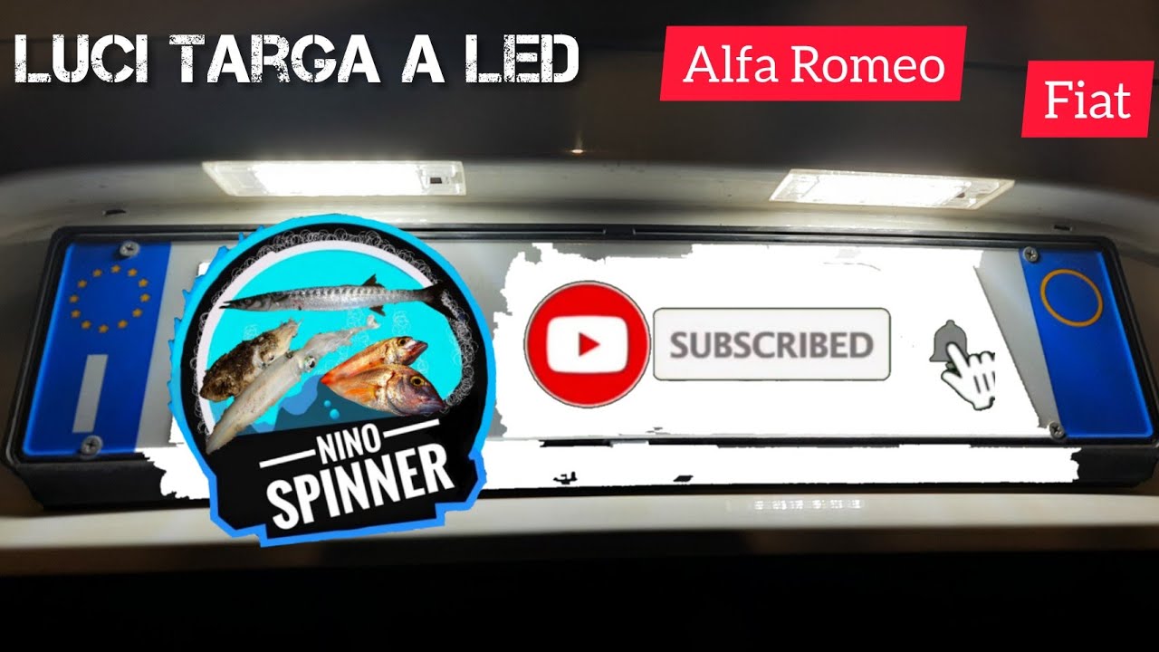 Luci targa a led ! Canbus con resistenza inclusa👌 per Auto Fiat e Alfa Romeo