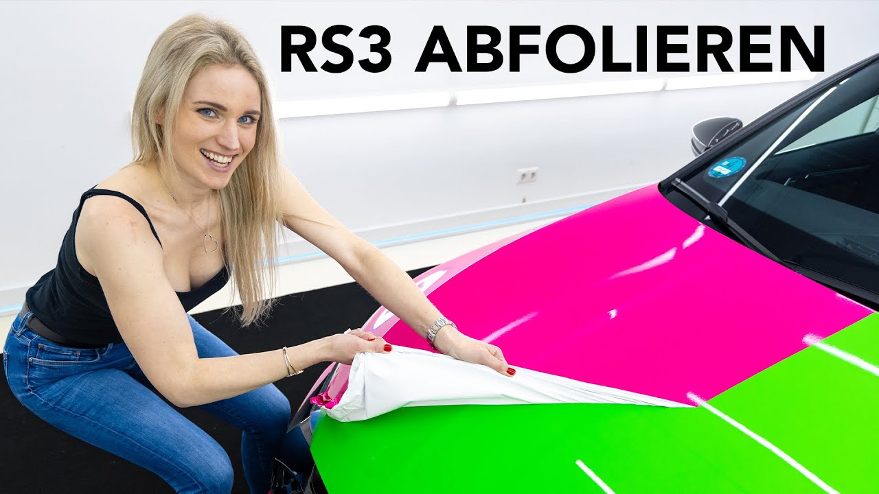 BYE BYE PINK! Folie entfernen von meiner Audi RS3 Limousine