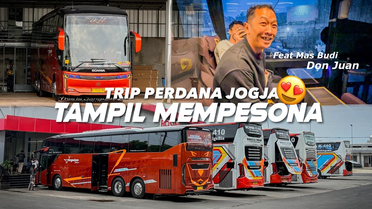 [ PAKET SEMPURNA DI TRIP PERDANA 😍 ! ] Trip Bus Wisata Terganteng , Janguleee Oji Scania R25