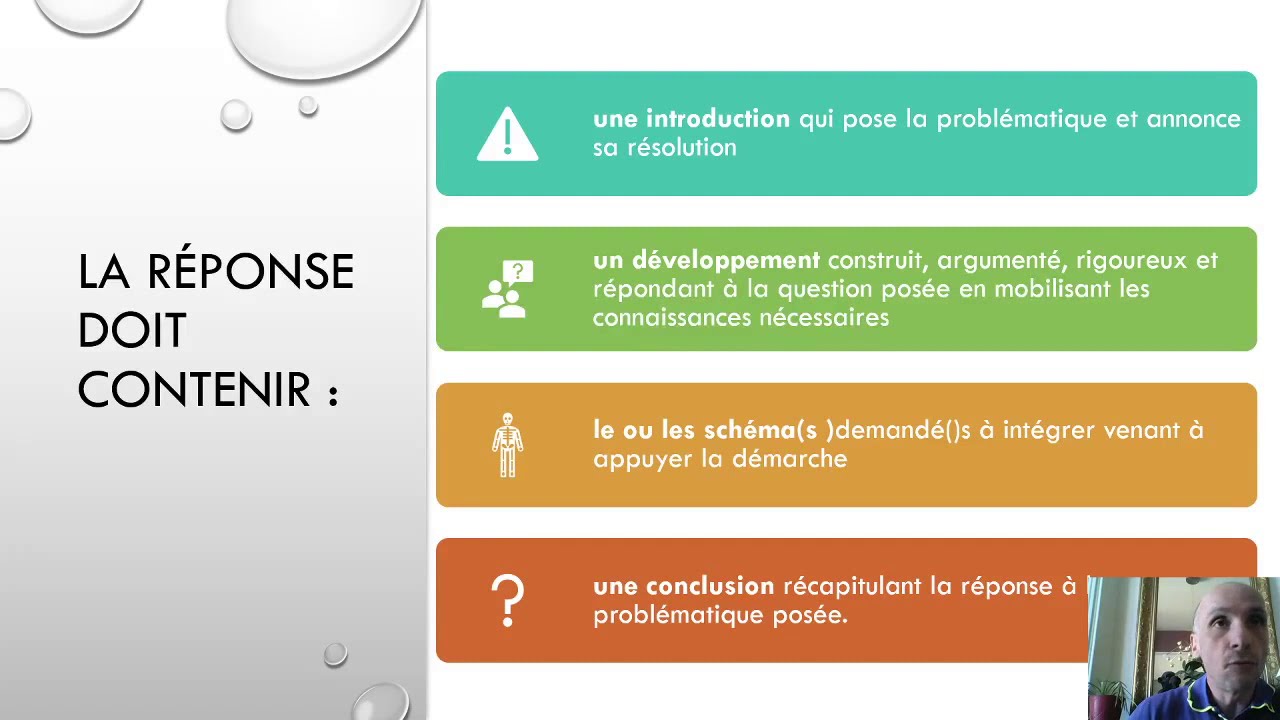 Methodologie SVT Exercice de type Maitrise et organisation des connaisances