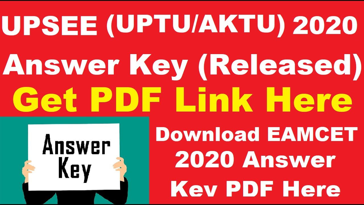 UPSEE 2020 UPTU/AKTU Answer Key (Released) - How to Check Official UPSEE Answer Key By Official Link