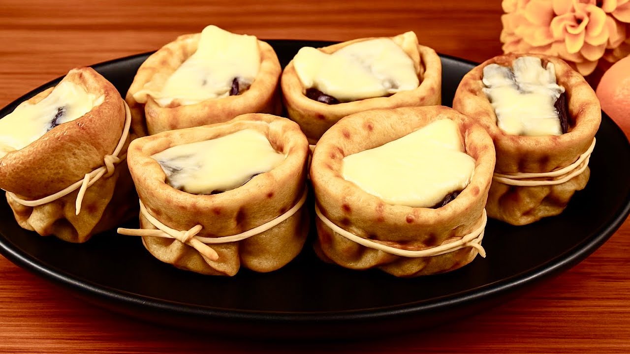 Fantastische Pfannkuchen mit leckerem Gemüse!