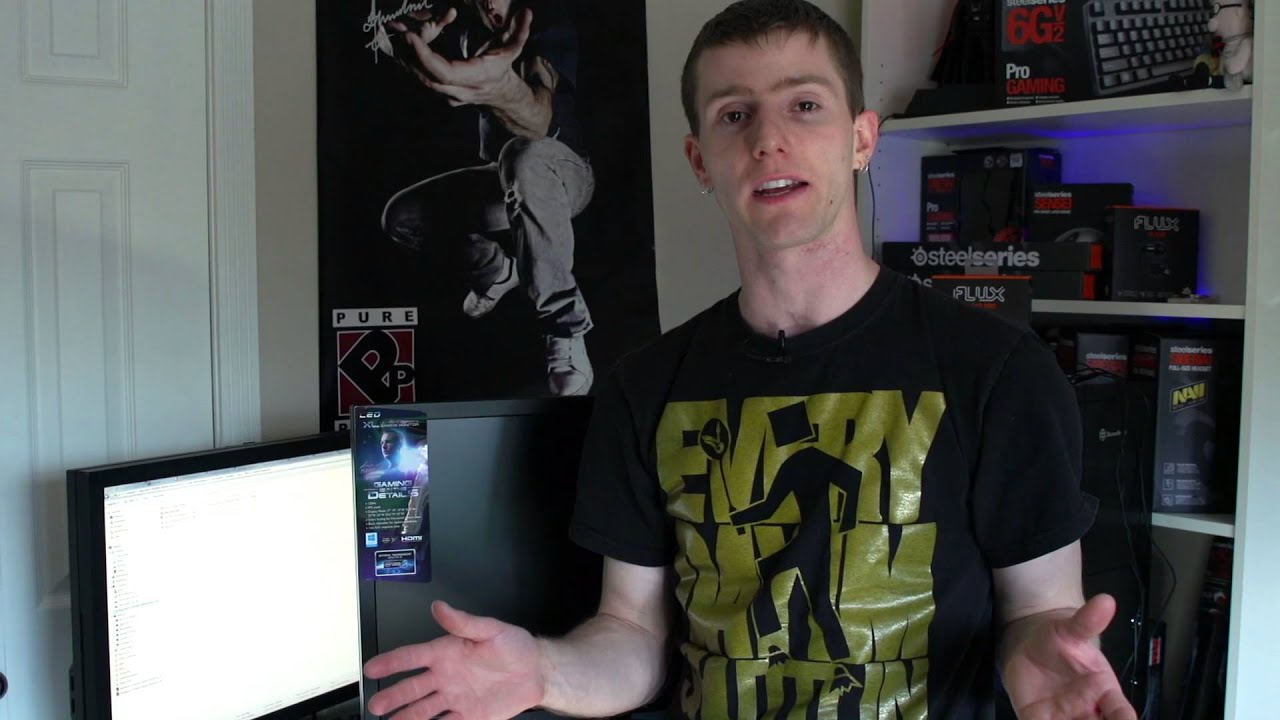 BenQ XL2720T 120Hz 3D Gaming LCD Monitor Unboxing