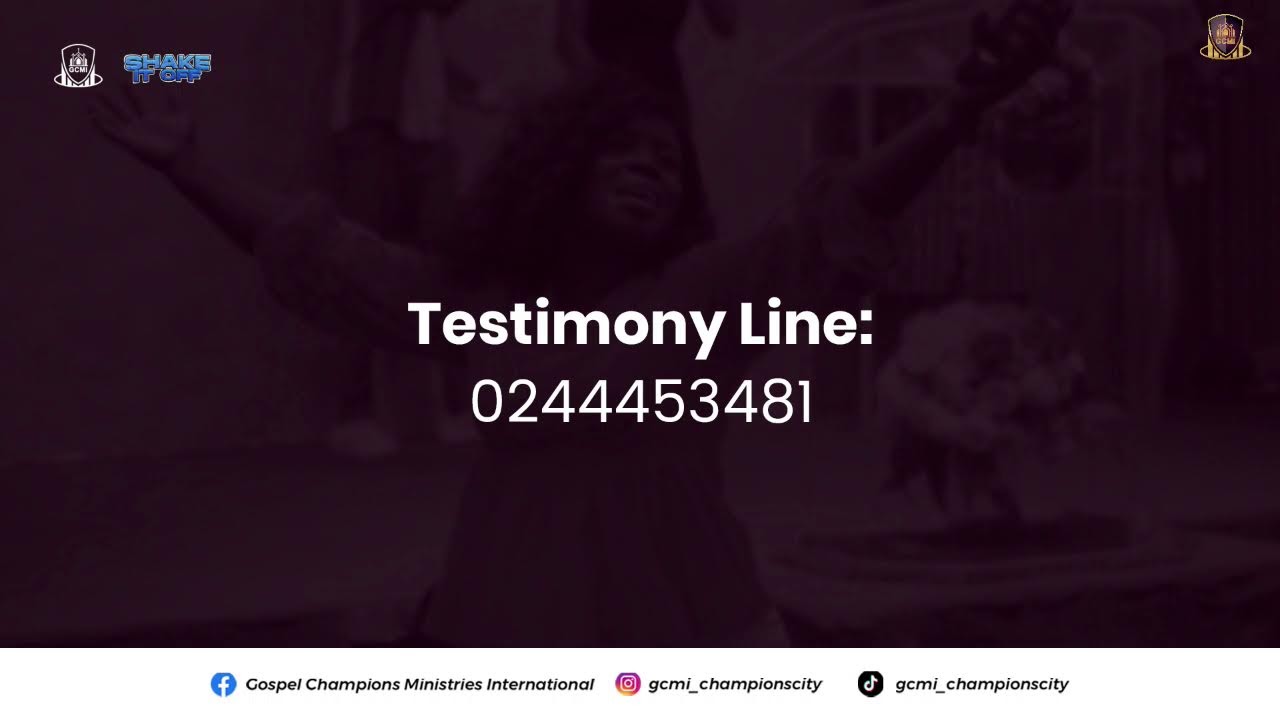 Shake It Off Prophetic Service.