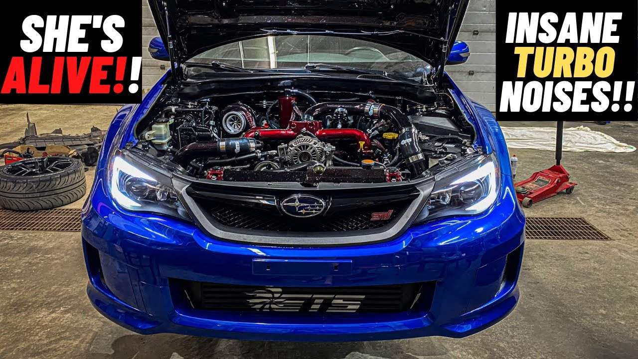 500HP SUBARU STI BUILD FIRST START!! (Tomei Exhaust)