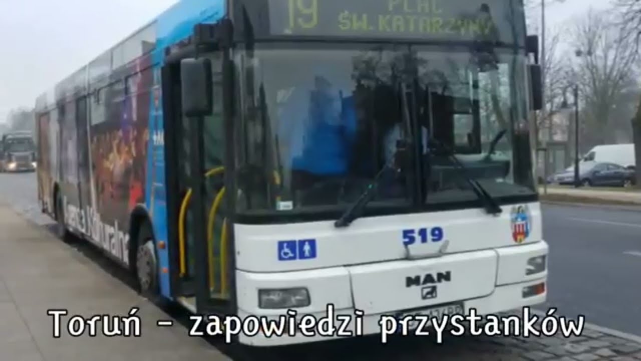 Toruń - zapowiedzi przystanków | linia 23