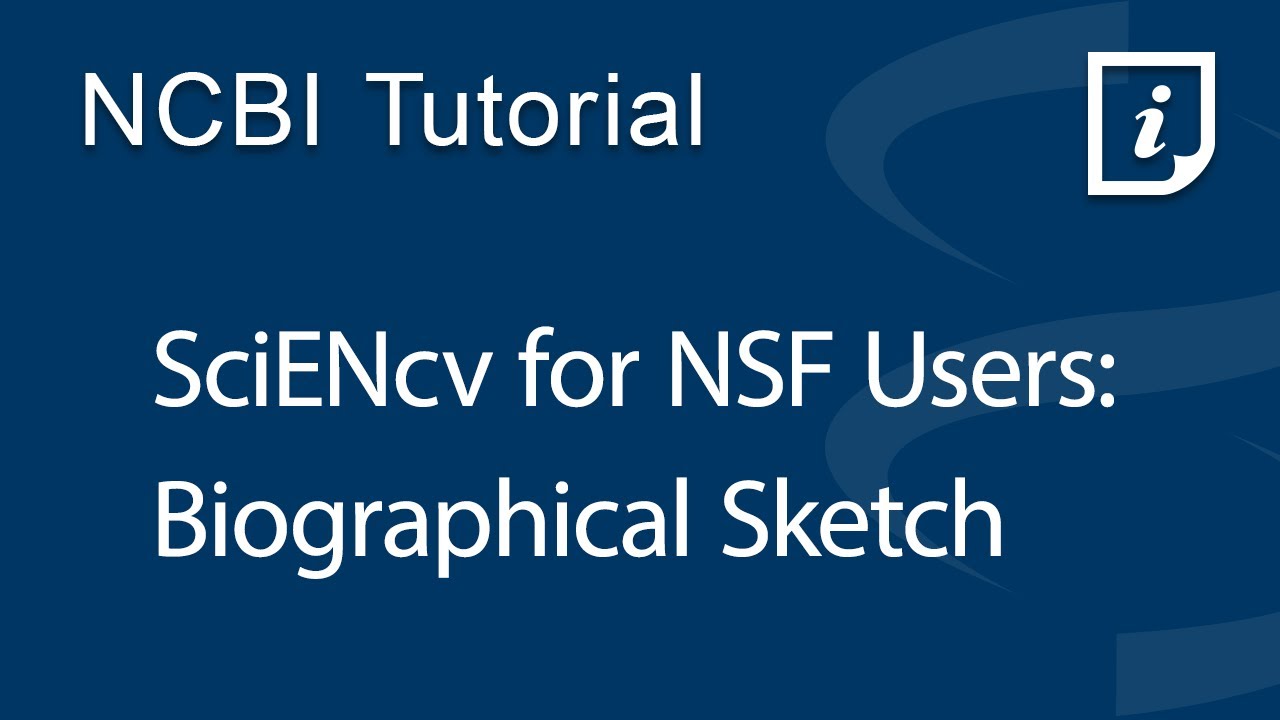 SciENcv для пользователей NSF: биографический очерк