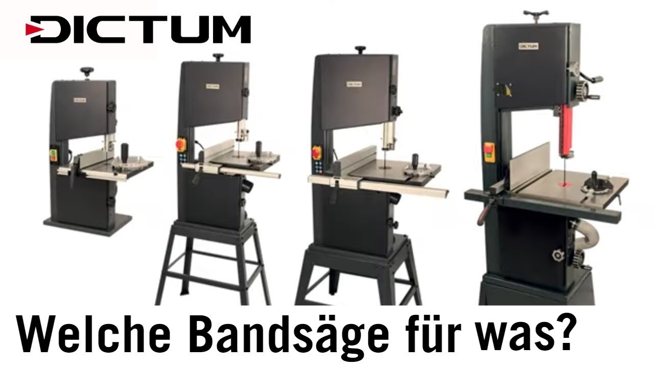 DICTUM Bands&auml;gen - Welche f&uuml;r was? Produktvorstellung und Eigenschaften