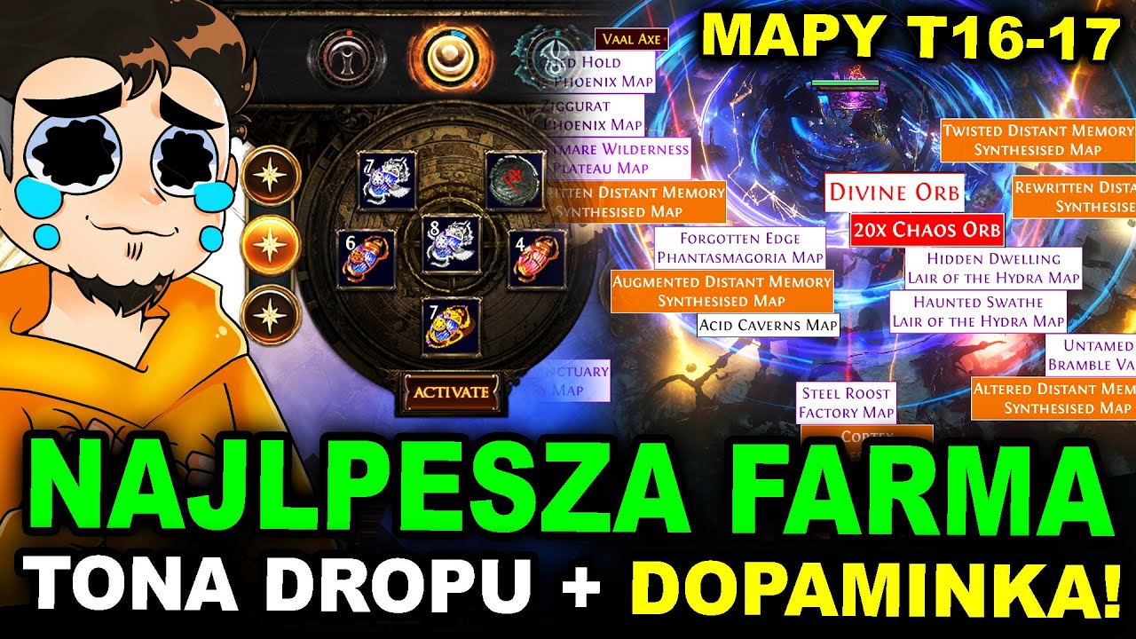 BEST DOPAMINE FARM in Path of Exile - Divine Orbs, Gold, Maps, Ships - T16 - T17 Strat